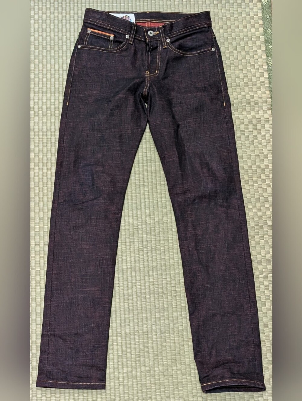 RARE Naked & Famous x Street Fighter Ken Red Uniform Selvedge Weird Guy Jeans 28